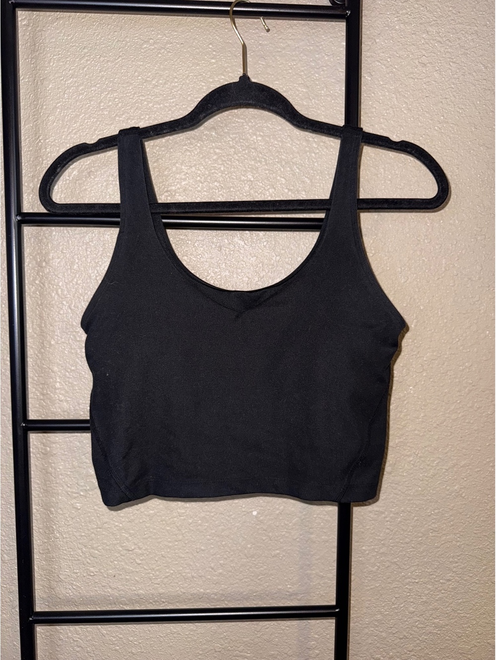 Gilly Hicks Black Crop Tank Top Size Large